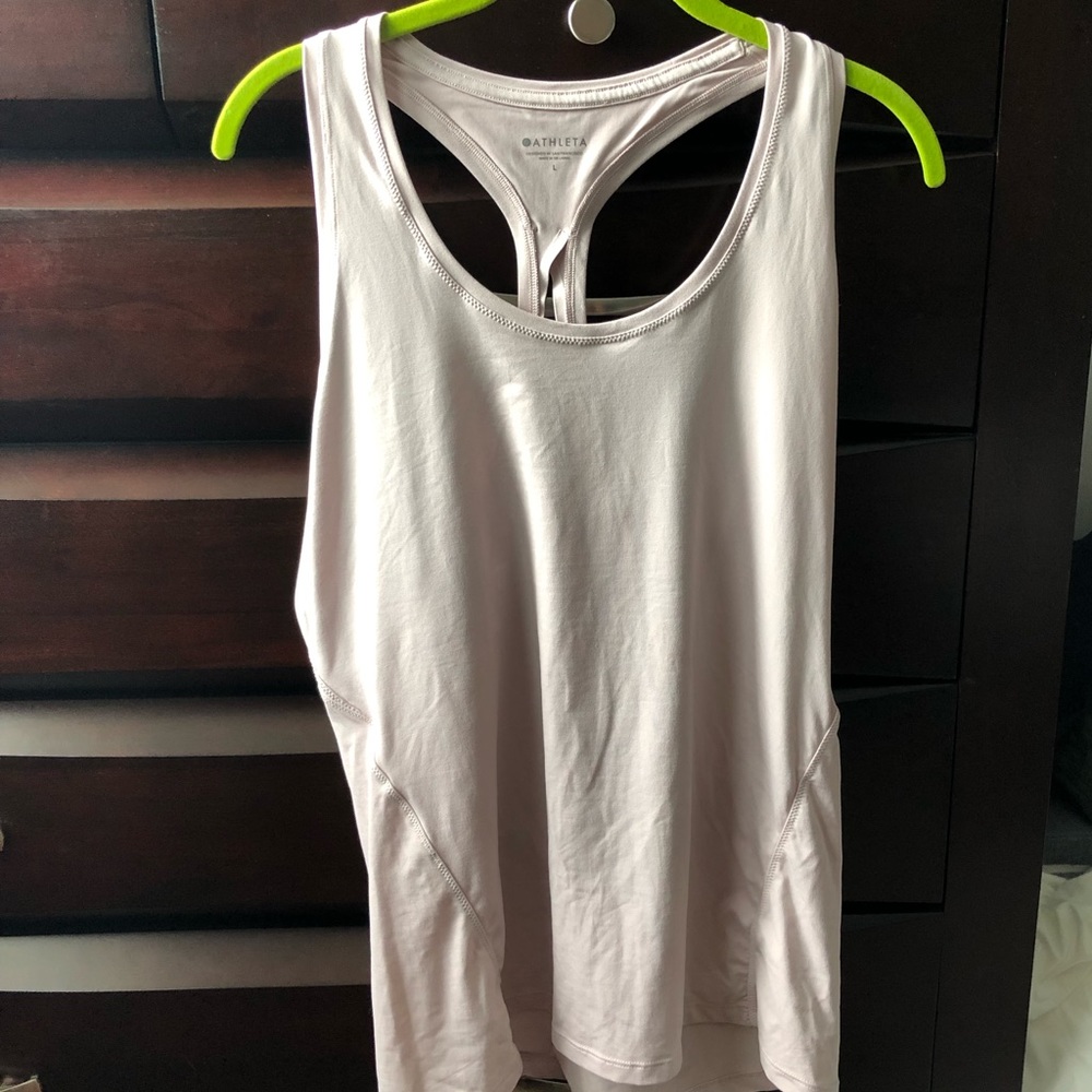 Athleta Pink workout Tank Top Size L